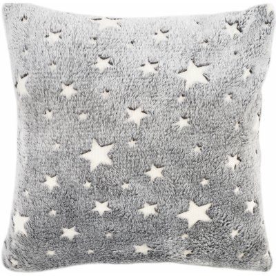 TOP 1. - 4Home Povlak na polštář Stars svíticí šedá 40x40