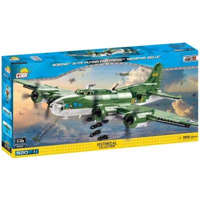 TOP 2. - COBI 5707 World War II Americký dálkový bombardovací letoun Boeing B-17F MEMPHISKÁ KRÁSKA