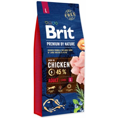 TOP 1. - Brit Premium by Nature Adult L 15 kg