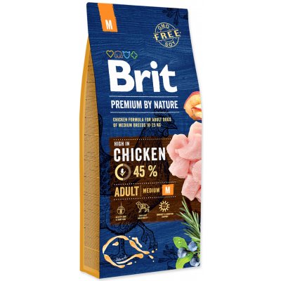 TOP 5. - Brit Premium by Nature Adult M 15 kg