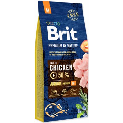 TOP 3. - Brit Premium by Nature Junior M 15 kg