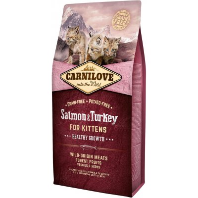 TOP 2. - Carnilove Salmon & Turkey for Kittens Healthy Growth 6 kg