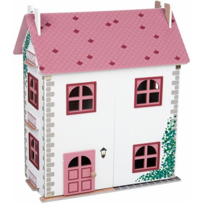 TOP 2. - PLAYTIVE Dřevěný domeček pro panenky světle růžová