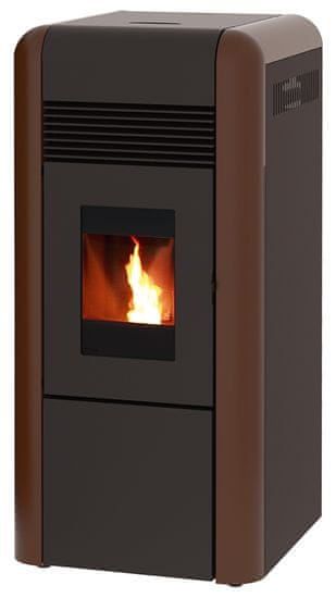 Alfa Plam peletová kamna s výměníkem DINO 17 kW, bronzová SLEVA