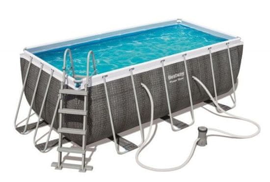 Bestway Bazén Power Steel Rattan 4,12 × 2,01 × 1,22 m, sada 56722 nejlevnější