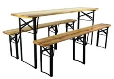 GARDEN LINE Pivní set - Sestava zahradního nábytku Stolek