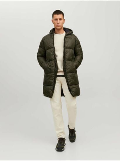 Jack&Jones Khaki prošívaný kabát Jack & Jones Hero