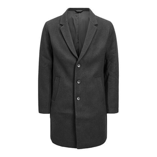 Jack&Jones Pánský kabát JJEMOULDER 12171374 Dark Grey