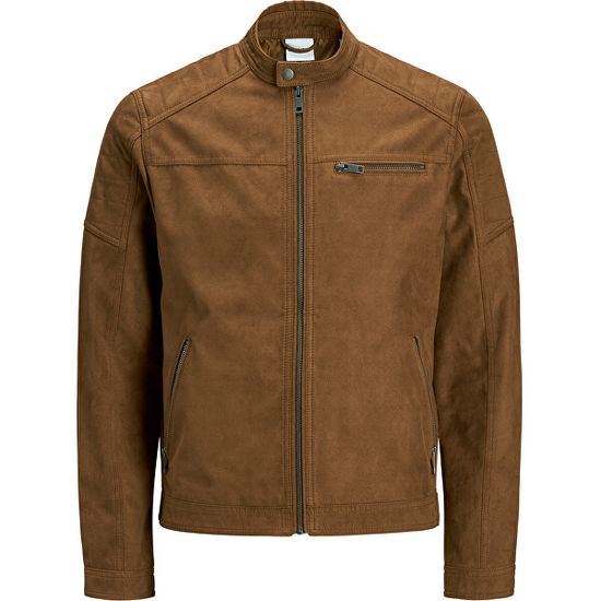 Jack&Jones Pánská bunda JJEROCKY 12147218 Cognac