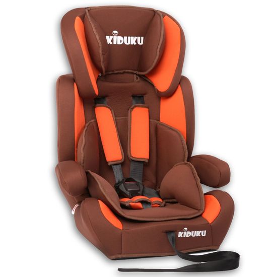 Kiduku Autosedačka 9-36 kg Hnědá/Oranžová