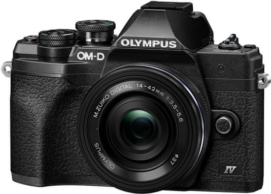 Olympus E-M10 Mark IV 1442 EZ Kit, černá (V207132BE000)