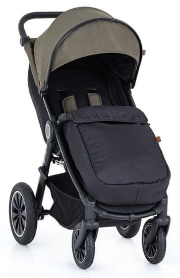 Petite&Mars Kočárek sportovní Street+ Air Black 2022 Mature Olive Complete - zánovní