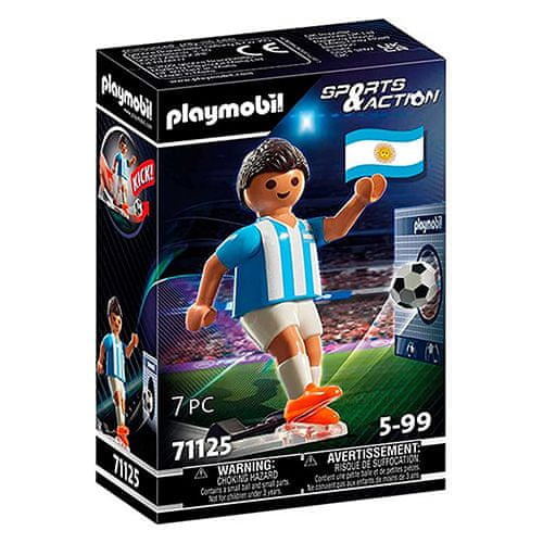 Playmobil Fotbalista Argentiny , Sport a akce, 7 dílků, 71125