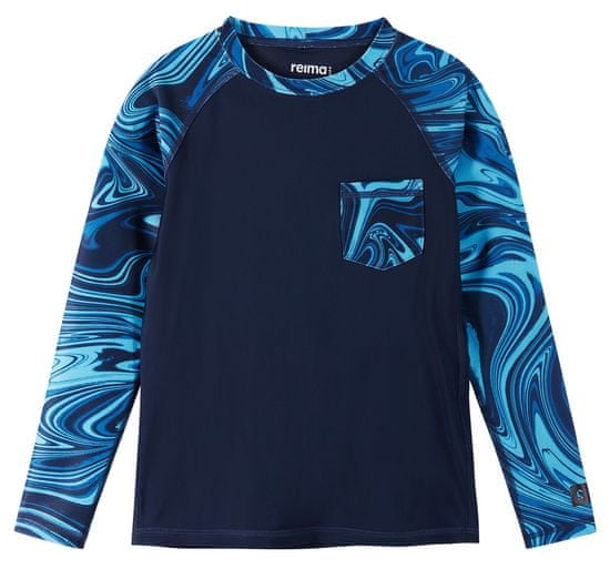 Reima chlapecké plavkové tričko s UV filtrem 50+ Kroolaus - Navy 5200150A-6985