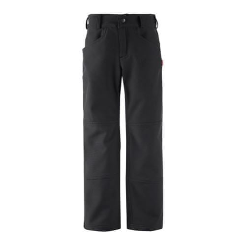 Reima chlapecké softshellové kalhoty Mighty černá - 122 cm