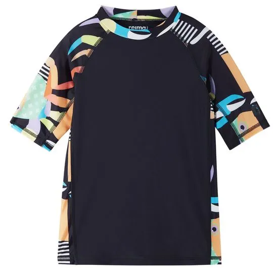 Reima dětské plavkové tričko s UV filtrem 50+ Uiva - Black 5200149C-999A