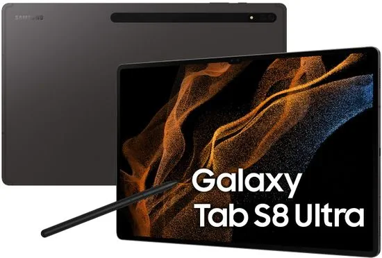 Tablet Samsung Galaxy Tab S8 Ultra, 8GB/128GB, Wi-Fi, Dark Grey (SM-X900NZAAEUE) - zánovní