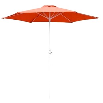 HAPPY GREEN Slunečník zahradní s kličkou, oranžový 230cm