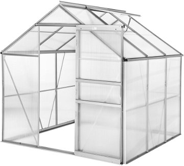 TECTAKE Polykarbonátový skleník bez základny 190 × 185 × 195 cm AKCE