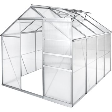 TECTAKE Polykarbonátový skleník bez základny 250 × 185 × 195 cm