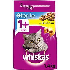 Whiskas granule kuřecí pro kastrované dospělé kočky 1,4 kg