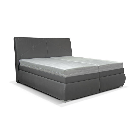 Čalouněná postel Arte 180x200, šedá, včetně matrace výprodej
