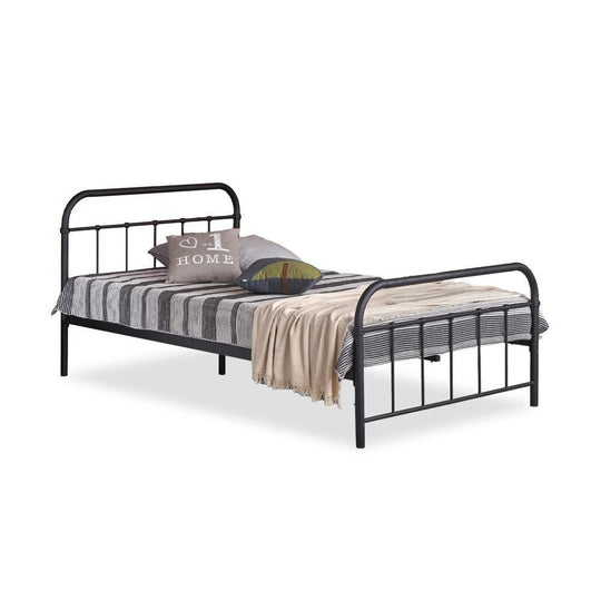 Kovová postel Niko 120x200, černá, bez matrace