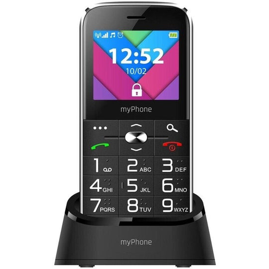 Tlačítkový telefon myPhone Halo C senior, černá