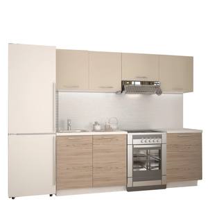 AMARA, 220 cm, béžová/dub san marino Kuchyňská sestava