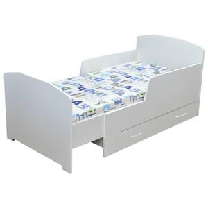 BAMBI, bílá, 80x200 cm Dětská rostoucí postel s roštem