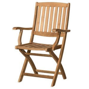 CAMBRIDGE 2, teakové dřevo Skládací židle s područkami