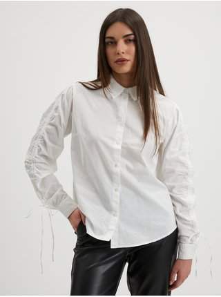 Bílá dámská košile Pieces Brenna