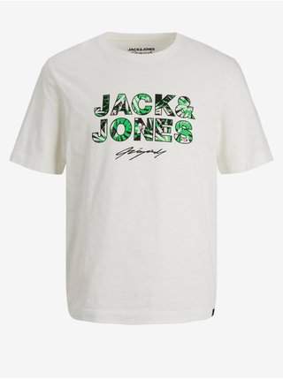 Bílé klučičí tričko Jack & Jones Tulum
