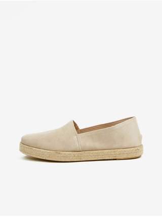Béžové dámské semišové espadrilky OJJU