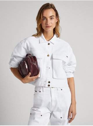 Bílá dámská džínová bunda Pepe Jeans Frankie