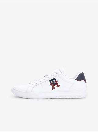 Bílé pánské kožené tenisky Tommy Jeans