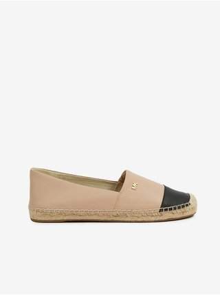 Béžové dámské kožené espadrilky Michael Kors Kendric