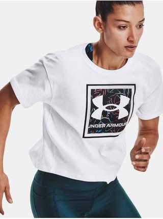 Bílé dámské tričko Under Armour Live Glow Graphic Tee-WHT