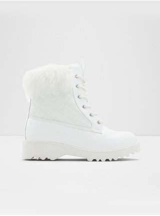 Bílé dámské zimní boty s umělým kožíškem ALDO Breadda zimní obuv
