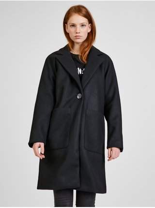 Černý kabát ONLY Victoria VÝPRODEJ