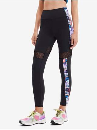 Černé dámské legíny Desigual Lotus