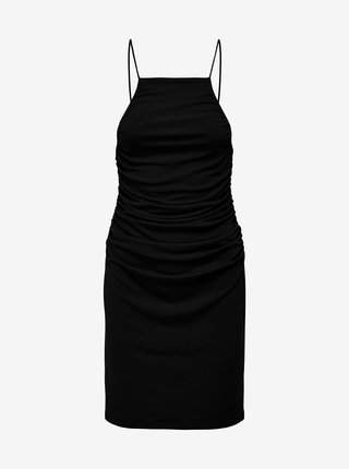 Černé pouzdrové basic šaty JDY Farah levně