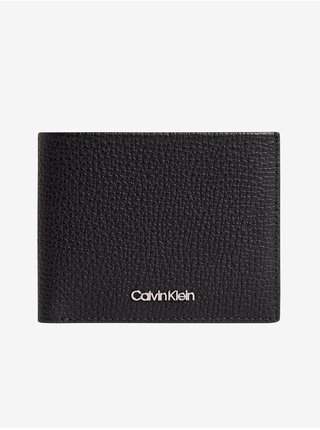 Černá pánská kožená peněženka Calvin Klein akce