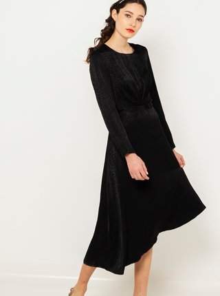 Černé dámské šaty s hadím vzorem CAMAIEU výprodej