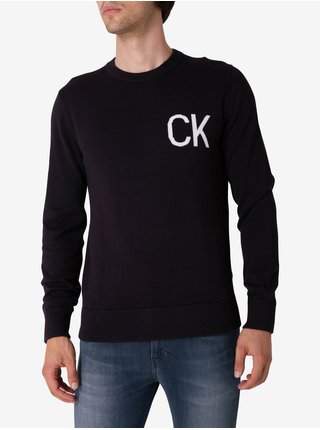 Černý pánský svetr Calvin Klein Jeans výprodej