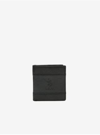 Černá pánská kožená peněženka U.S. Polo Assn. Union Vert