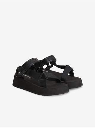 Černé dámské sandále na platformě Calvin Klein Jeans LEVNĚ