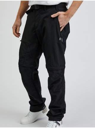 Černé pánské kalhoty s odepínací nohavicí SAM73 Walter VÝPRODEJ