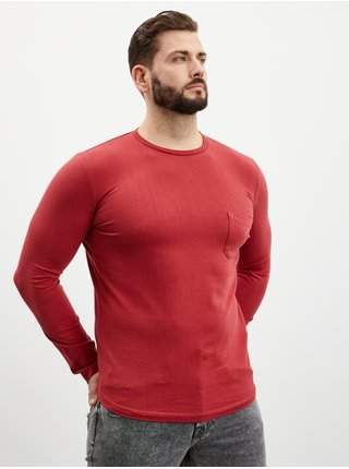 Červené pánské tričko s dlouhým rukávem ZOOT.lab levně