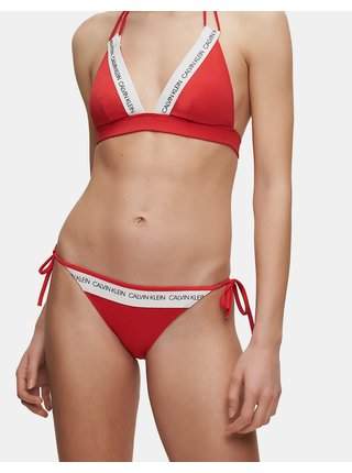 Červený dámský spodní díl plavek Calvin Klein Underwear
